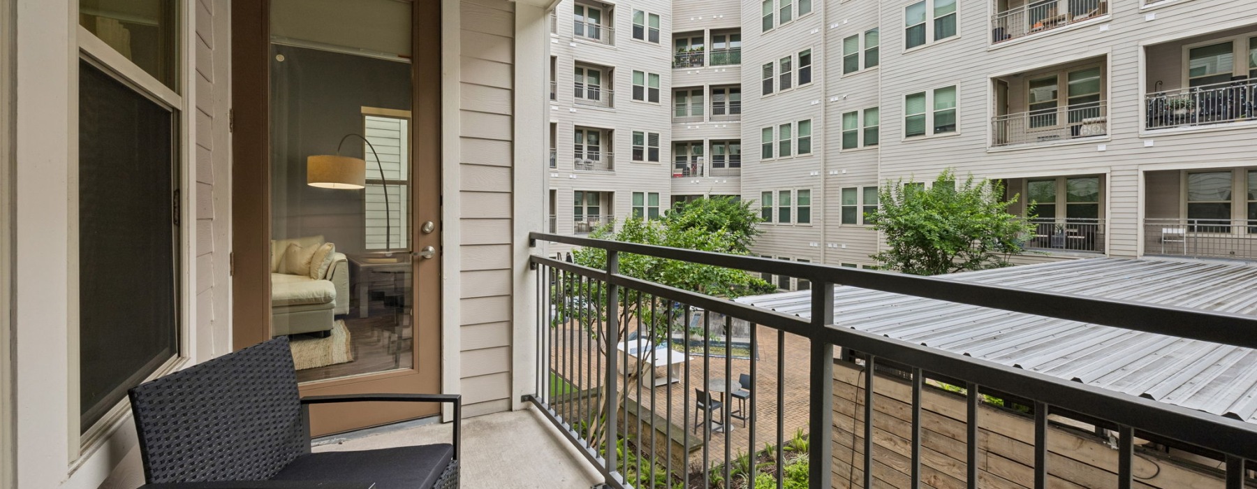 Balcony with chairs 