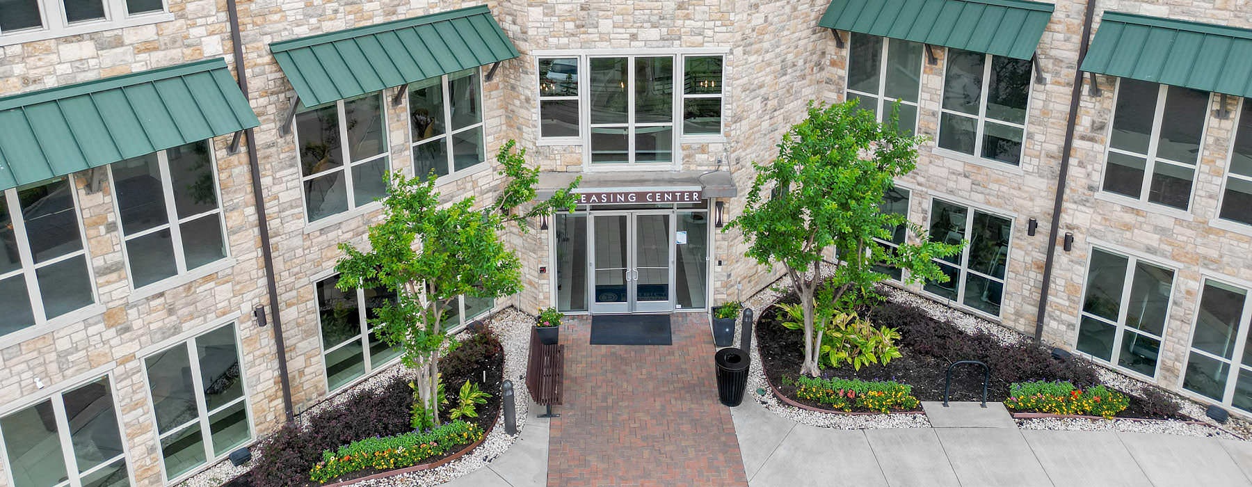 leasing center exterior entrance