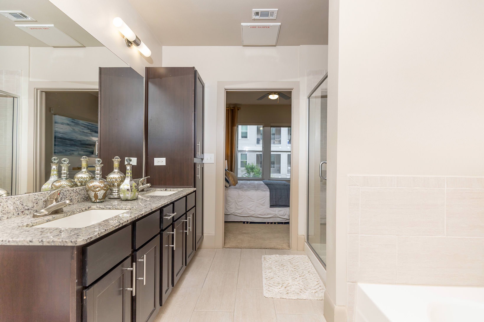 Bathroom bathroom with walk-in shower