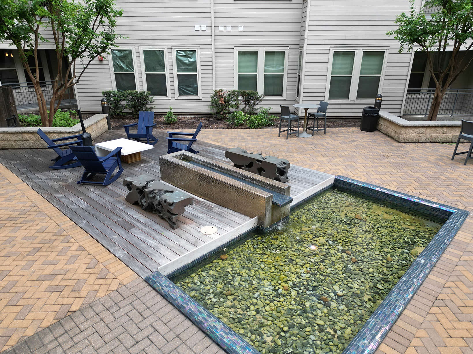 Courtyard courtyard with sitting areas