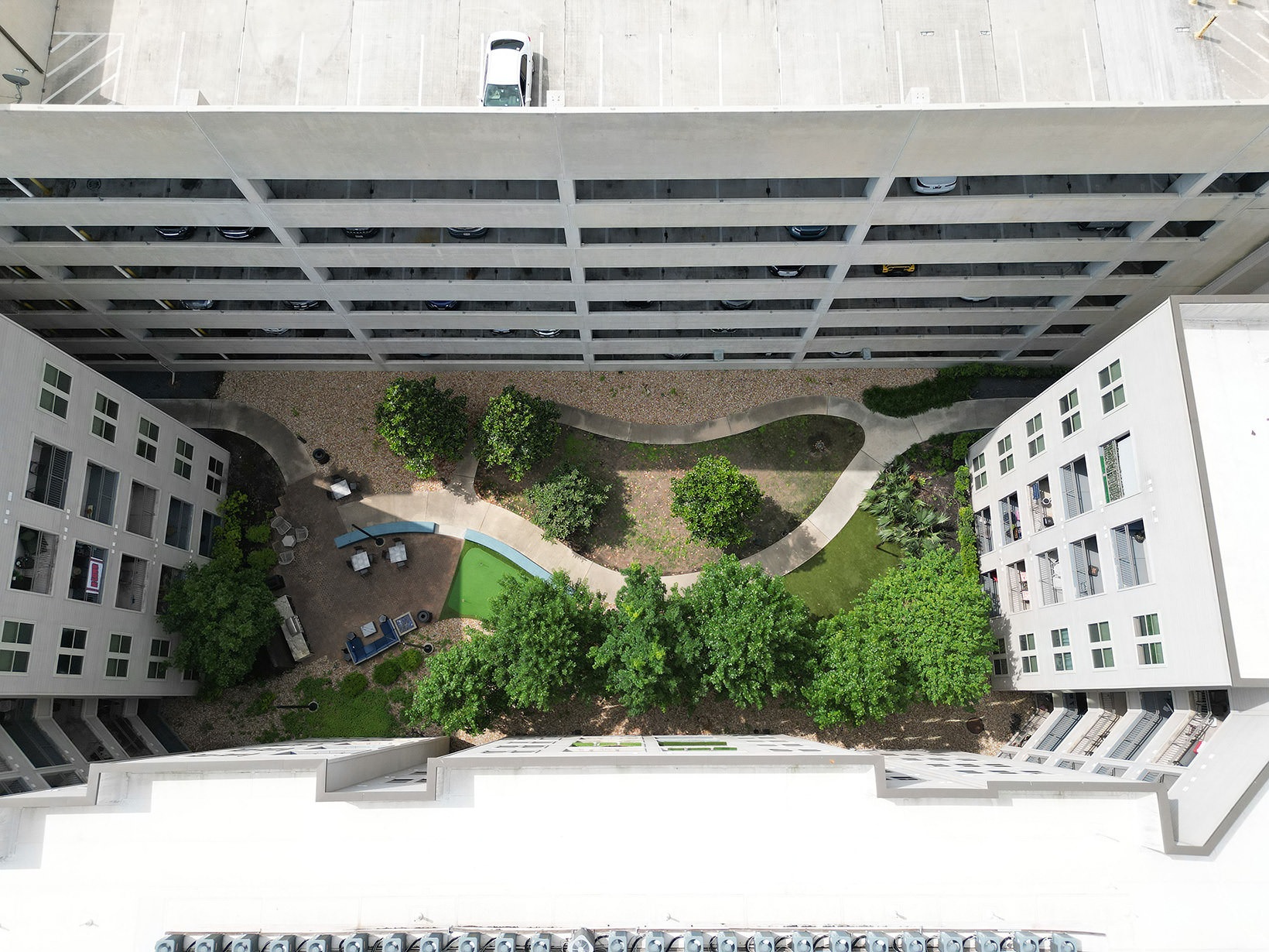 Courtyard courtyard overhead shot