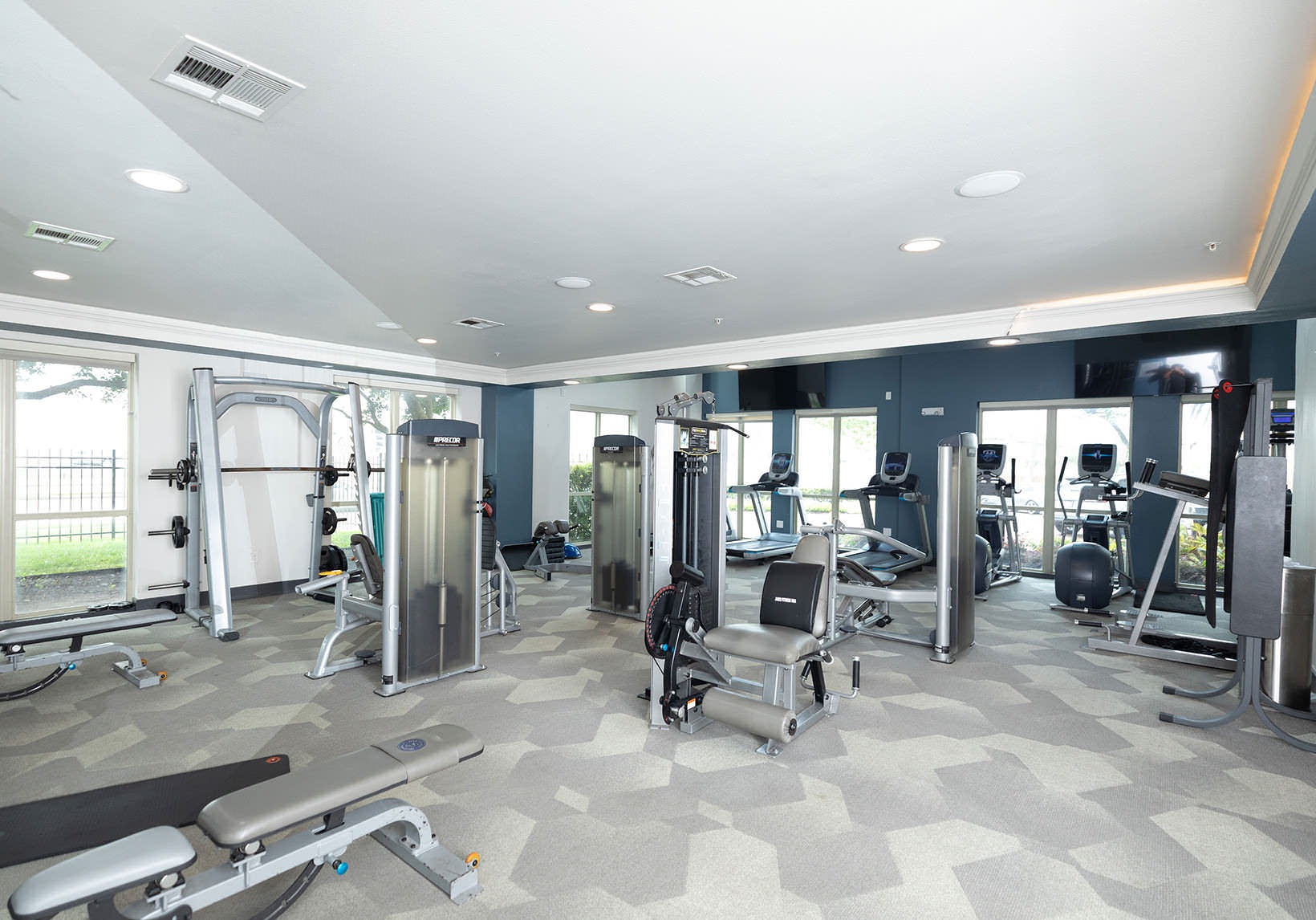 Gym spacious fitness center