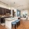 kitchen island with stools